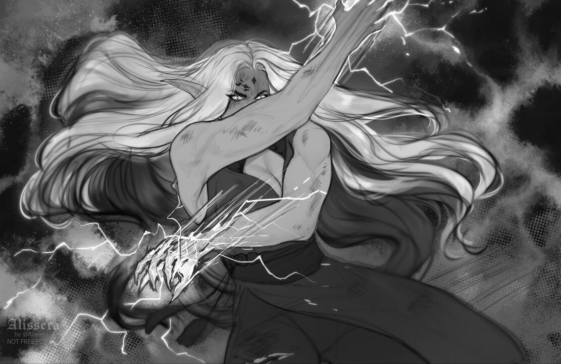 Ravenous Lightning - by Alissera_Art