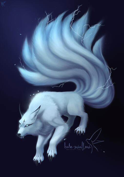 The Tailed Wolf Spirit - by barn-swallow